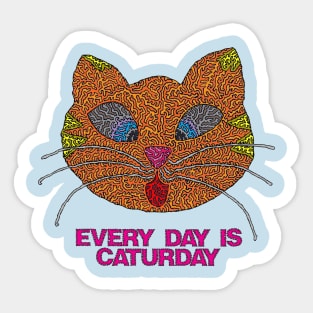 Every Day is Caturday Sticker